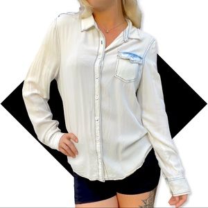 Vanilla Star Acid Washed Button Down